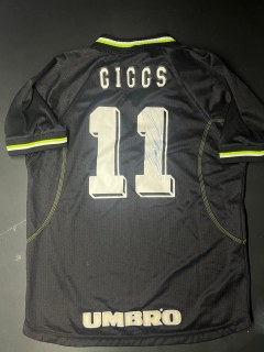 Fußballtrikot von RYAN GIGGS mit Originalunterschrift Für Fanatiker
