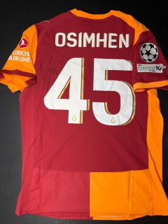 Fußballtrikot von Galatasaray Osimhen mit Originalunterschrift Für Fanatiker