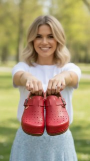 Damen Herren Anatomische Hausschuhe Rot – Damen Hausschuhe