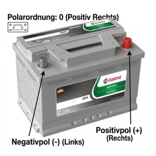 Castrol 12V 90Ah  850A Araba Aküsü Marş Aküsü