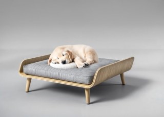Almo Light – Modern Ahşap Tasarımlı Premium Evcil Hayvan Yatağı Köpekler ve Kediler İçin