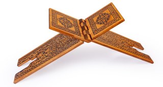 Ahşap Kitaplık İslami Mini Rahle Kuran El Yapımı