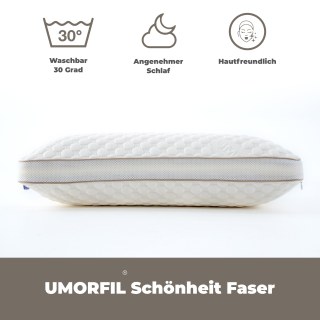 Premium Kollagen Beauty Kissen - Orthopädisches Visco Kopfkissen - Anti-Aging & Ergonomisch