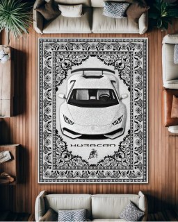 Premium Velours Teppich – Lambo X Nordic Desing Waschbar Rutschfest