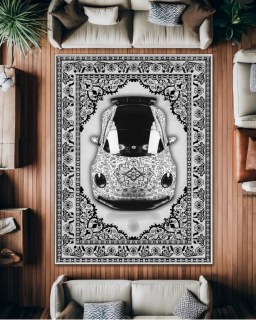 Premium Velours Teppich – Nordic 911 Desing Waschbar Rutschfest