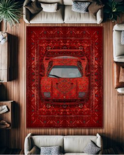 Premium Velours Teppich – F40 X Old Money Desing Waschbar Rutschfest