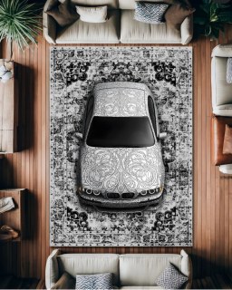 Premium Velours Teppich – E39 X OLD BODY Desing Waschbar Rutschfest