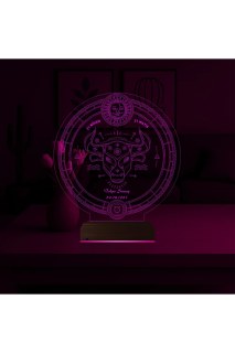 Astrologie Stier Sternzeichen Personalisierte 3D Lampe - Tisch Nachtlampe
