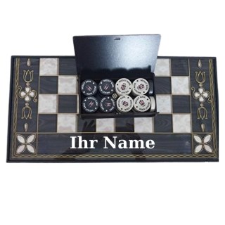 Kişiye Özel Tavla Backgammon Satranç Hediye Doğum Günü Düğün Babalar Günü - görsel 2