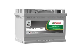 Castrol 12V 70Ah AGM Araç Aküsü 760A Start Stop Bakım Gerektirmeyen Marş Aküsü