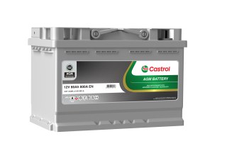 Castrol 12V 80Ah AGM Araba Aküsü 800A Start Stop Bakım Gerektirmeyen Marş Aküsü