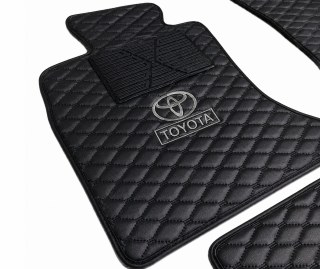 Autofußmatten für Toyota AURİS Autoteppich Automatten Velours-Leather