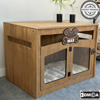 Modern Ahşap İç Mekan Köpek Kulübesi Kedi Evi Yastıklı Köpek Evi Kedi Mağarası