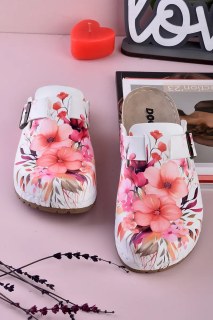 Damenpantoffeln, Sandalen, 8090 Rosa Blume Pantoffeln