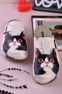 Damenpantoffeln, Sandalen, 8082 Verängstigte Katze   Pantoffeln
